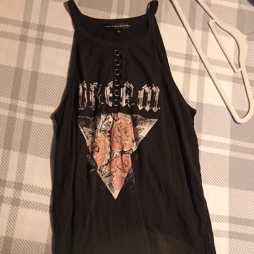 Torrid Black Graphic Tank Top